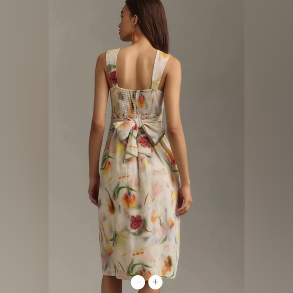 Anthropologie x Klaas Jonkman Sleeveless Square-Neck Linen Midi Dress, Host Pick - Picture 4 of 17